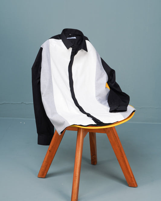 White X Black Full Sleeve Shirt