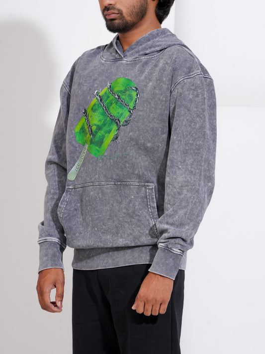 Vintage Washed Hoodie - Ice