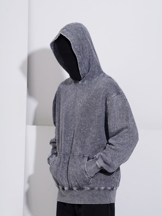 Vintage Washed Hoodie - Grey