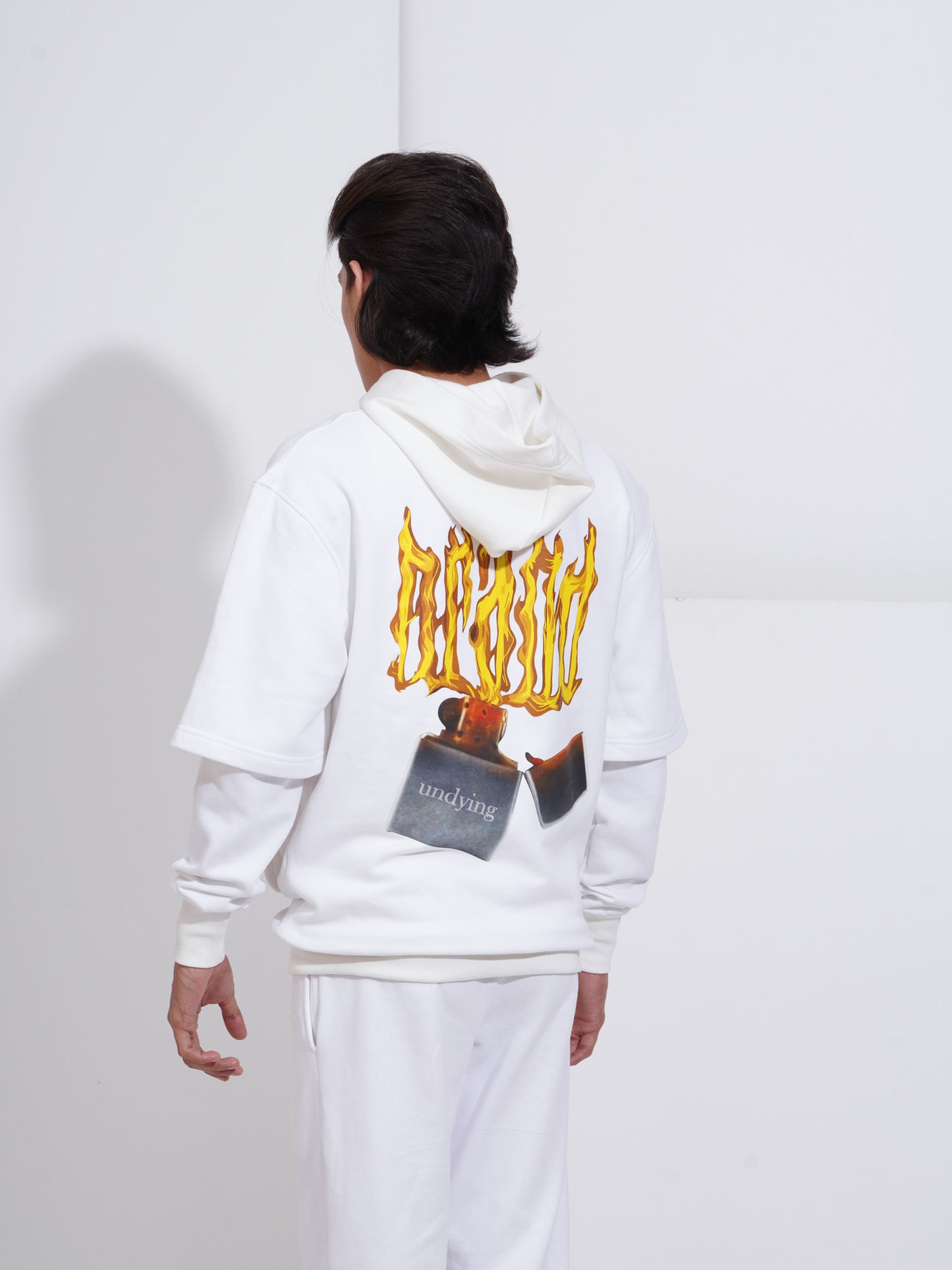 Double Sleeved Hoodie - Fire