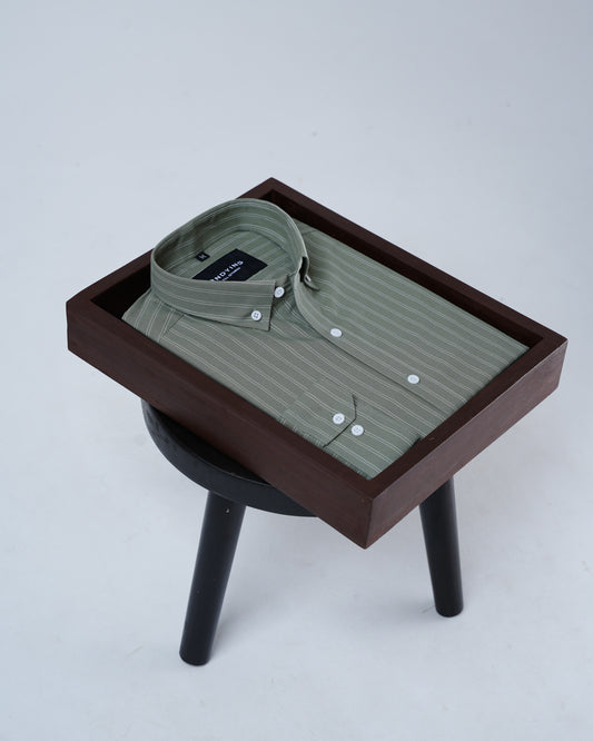 Sage Stripeform Full sleeve shirt