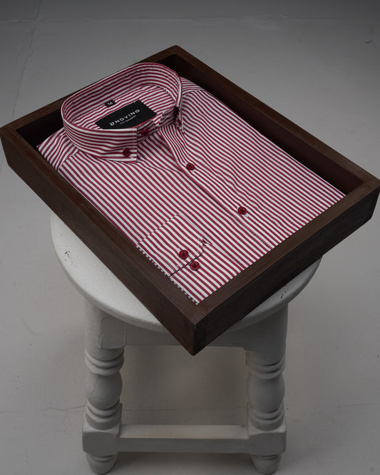 Stripe Shirt - Maroon