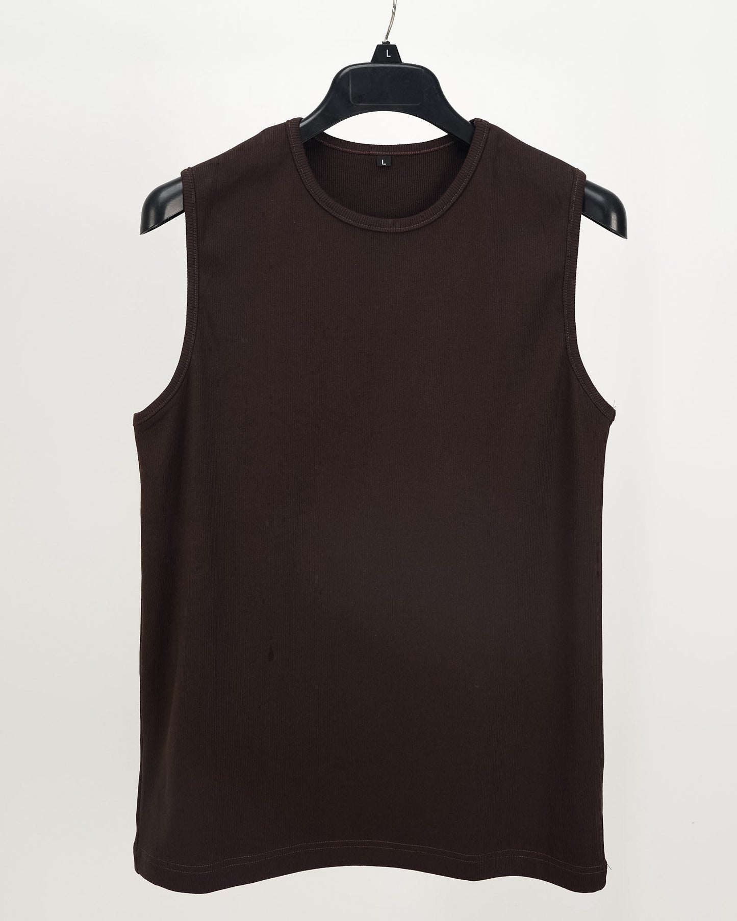 Ribbed Tank - Brown