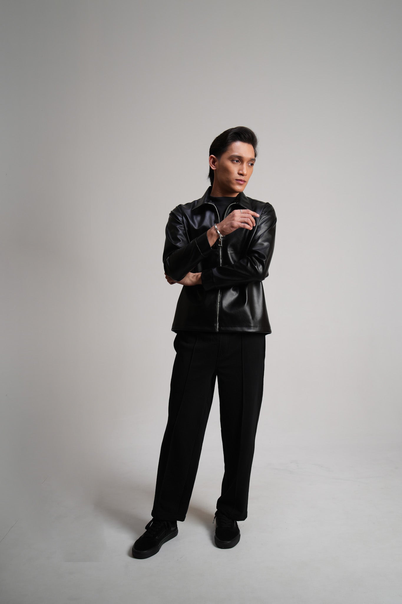 Leather Jacket - Black B