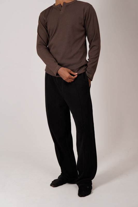 Classic Henley - Brown
