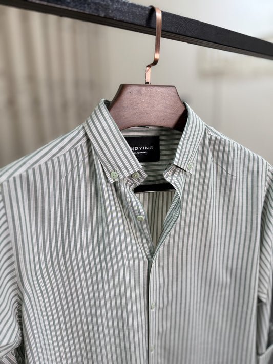 Olivewood Stripe Full Sleeve Shirt