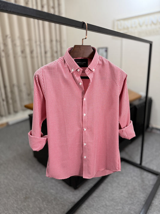 Crimson Check Full Sleeve Shirt