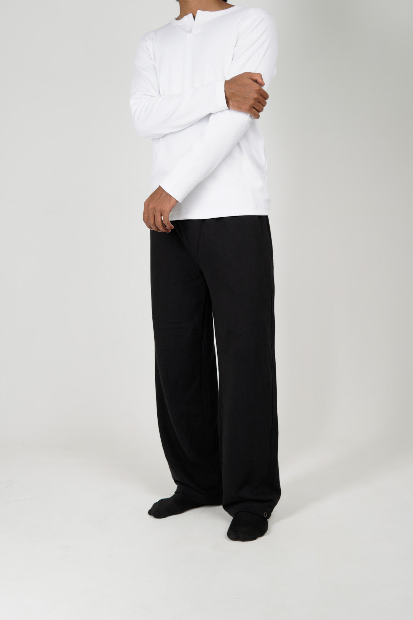 Full sleeve Henley - White