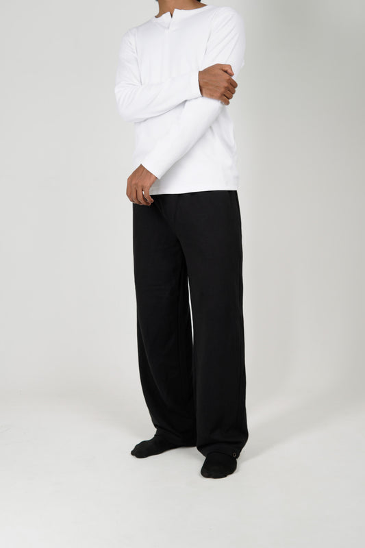 Full sleeve Henley - White