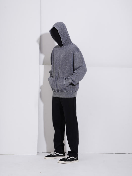Vintage Washed Hoodie - Grey