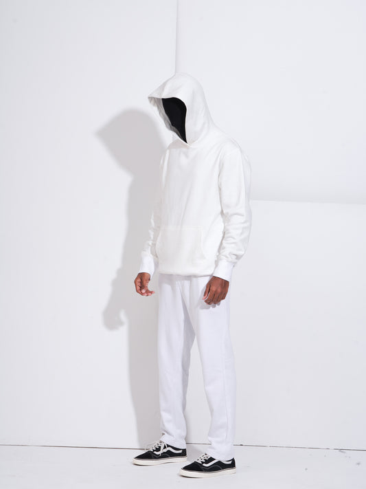 Oversized Blank Hoodie - White