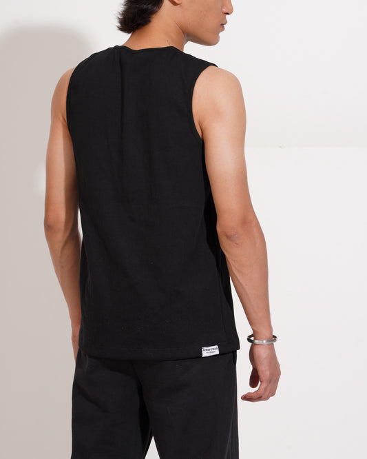 Ribbed Tank - Black
