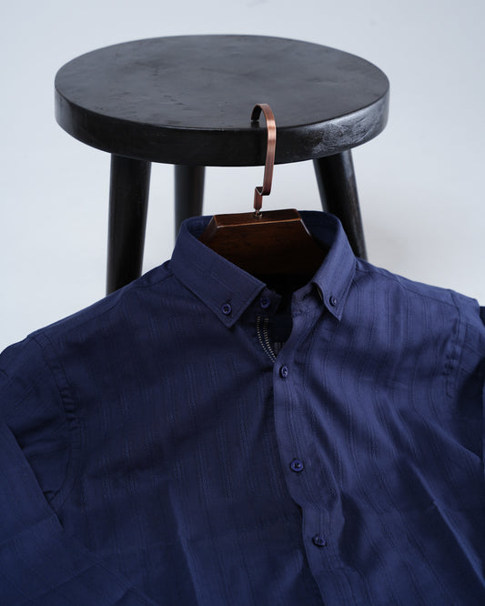 Threadline Blue Full Sleeve Shirt