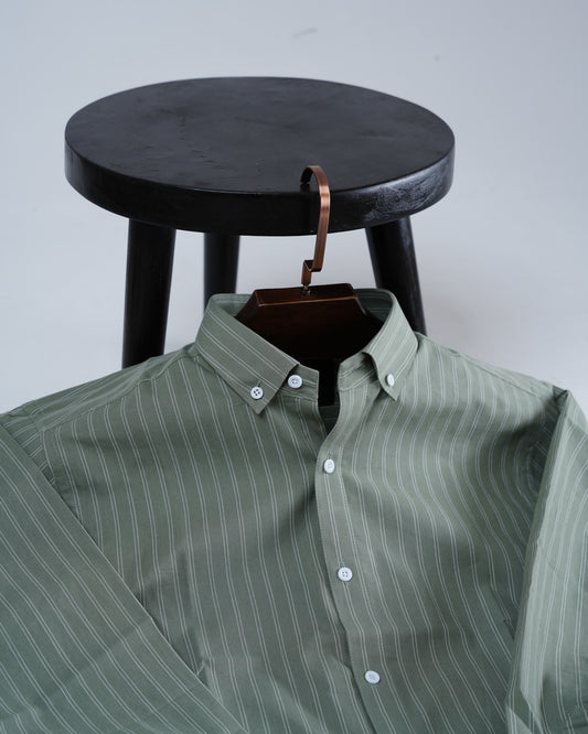 Sage Stripeform Full sleeve shirt