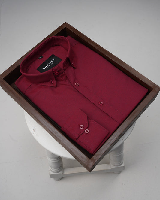 Oxford Shirt - Maroon