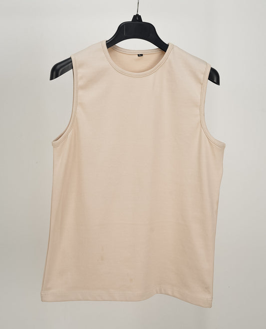 Ribbed Tank - Beige