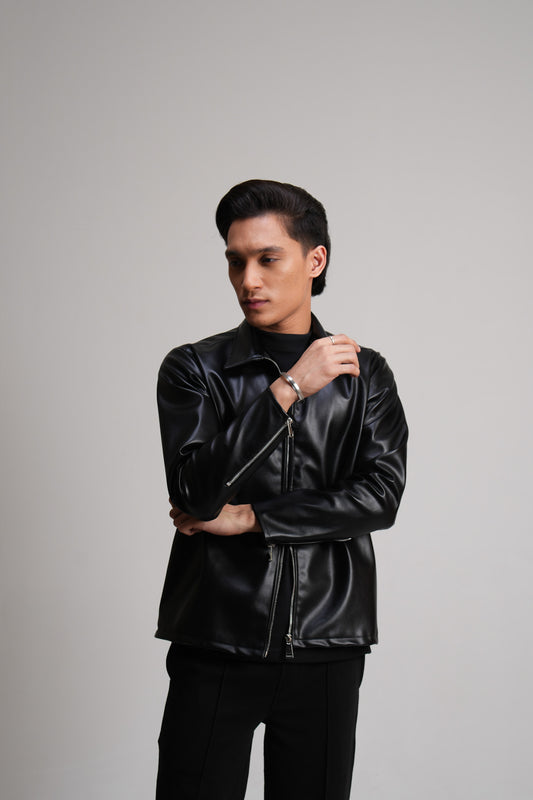 Leather Jacket - Black Z