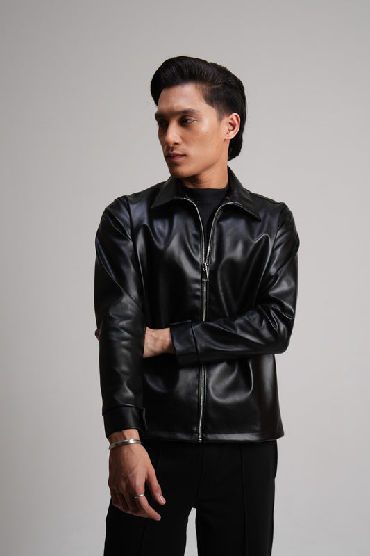 Leather Jacket - Black B
