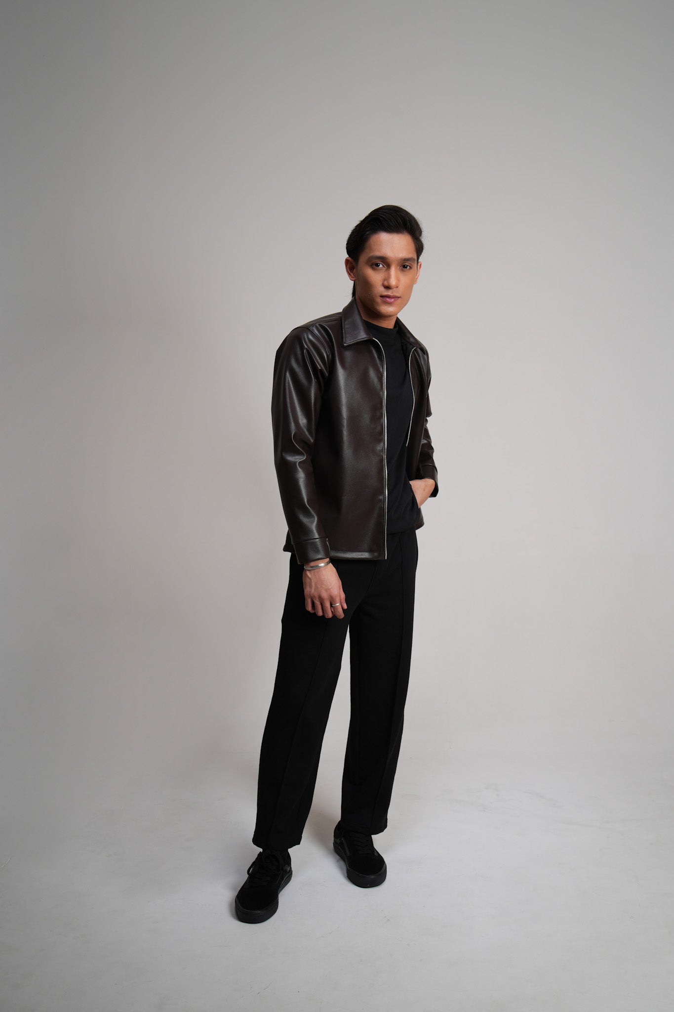 Leather Jacket - Dark Brown