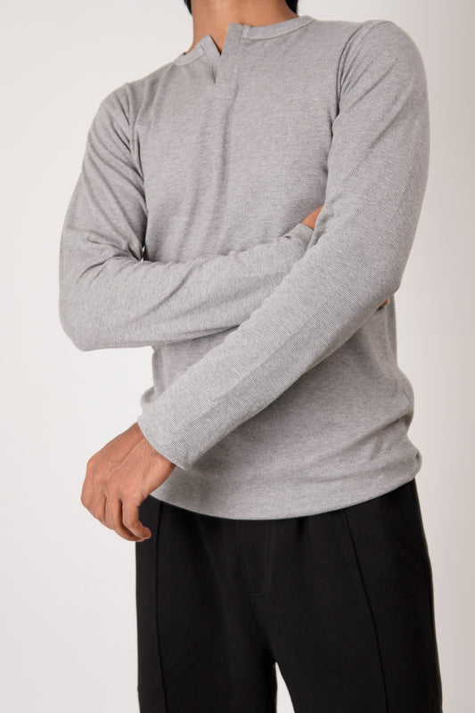 Classic Henley - Grey