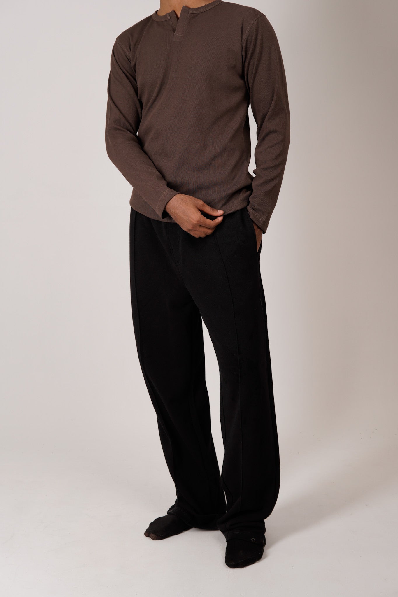 Classic Henley - Brown