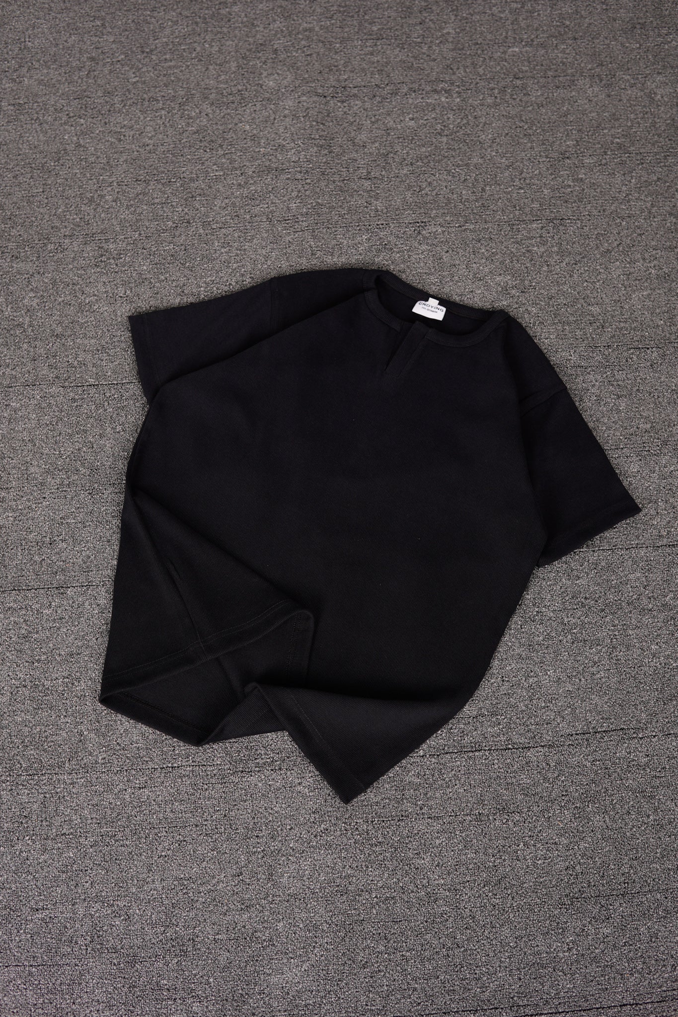 Half Sleeve Henley - Black