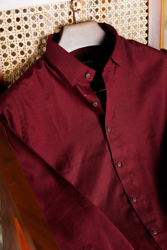 Burgundy Essential Shirt