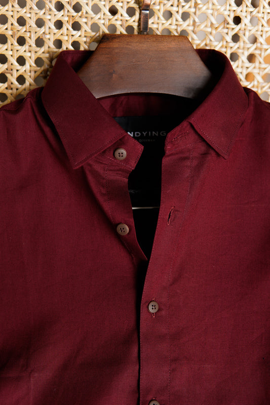 Burgundy Essential Shirt