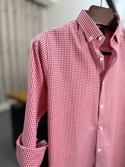 Crimson Check Full Sleeve Shirt