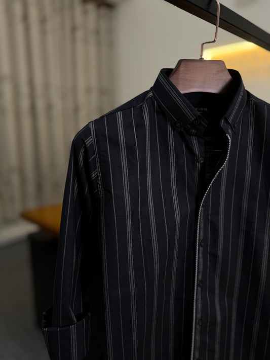 Midnight Stripe Full Sleeve Shirt