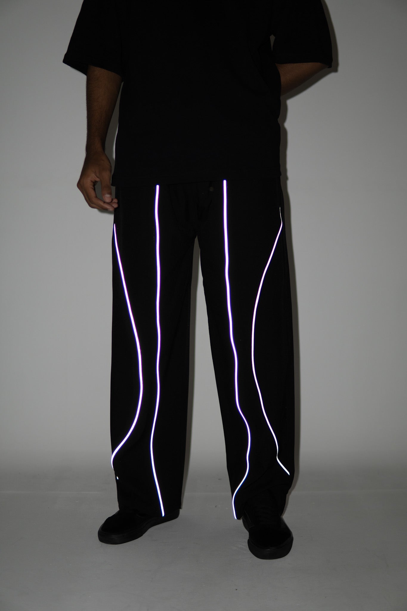 Reflective Track Pant - Black