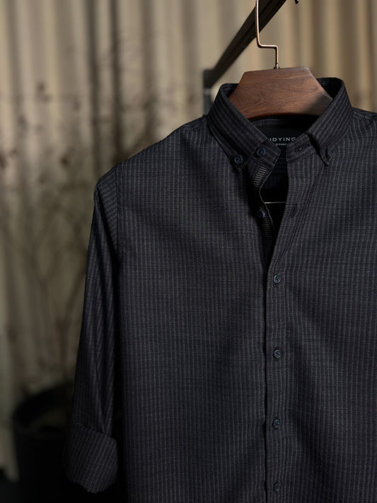 Midnight Grid Stripe Shirt